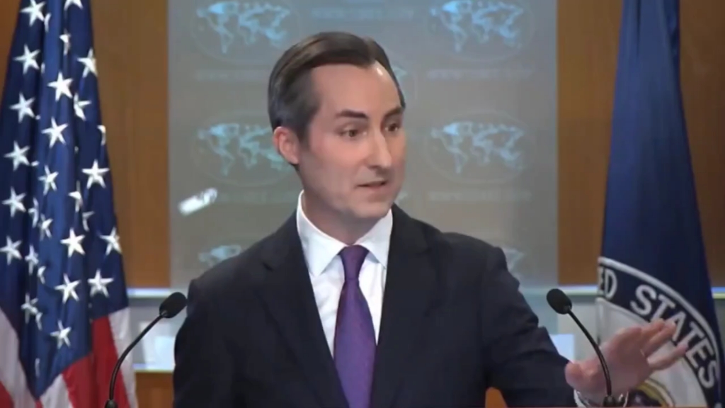 "美国国务院发言人马修米勒:不听不听,王八念经.