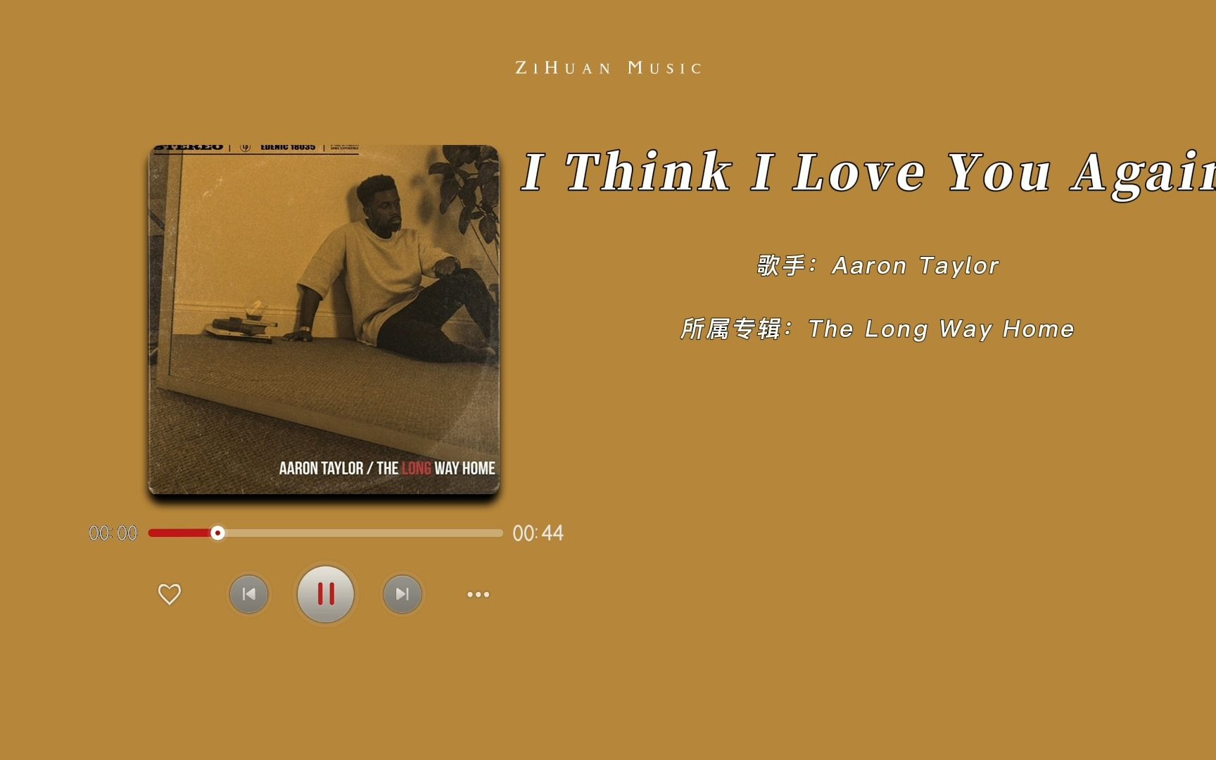 [图]日推歌单｜想念是比见面更深沉的爱意｜《I Think I Love You Again》