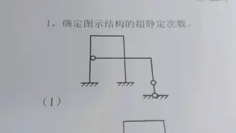 Download Video: 超静定次数判定方法和例题