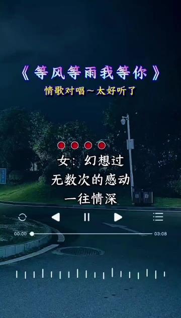 情歌对唱#等风等雨我等你#好歌推荐 #百听不厌