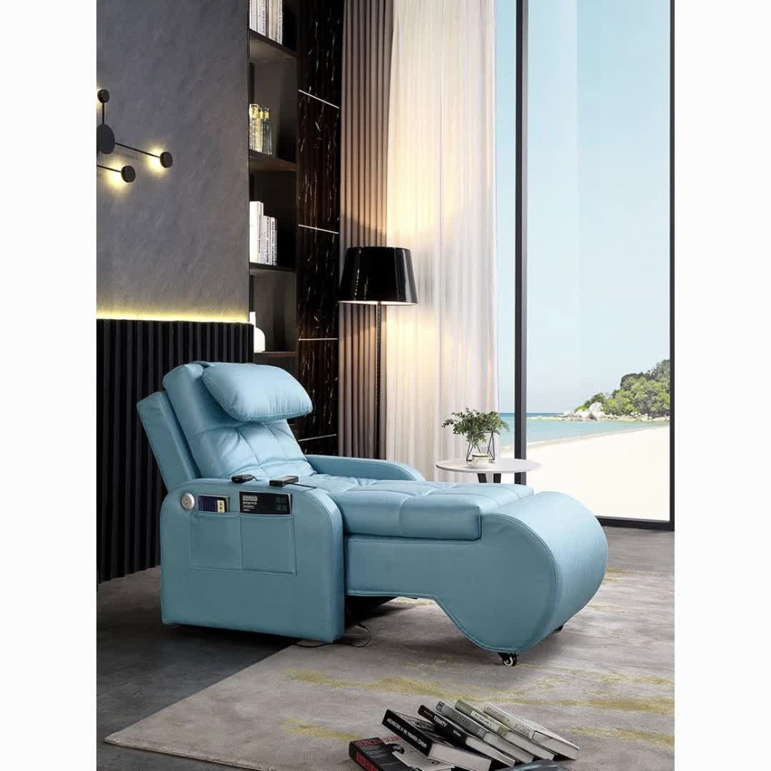 【97元券】科技布升降电动沙发可变床老年人卧室按摩贵妃椅中午休息的