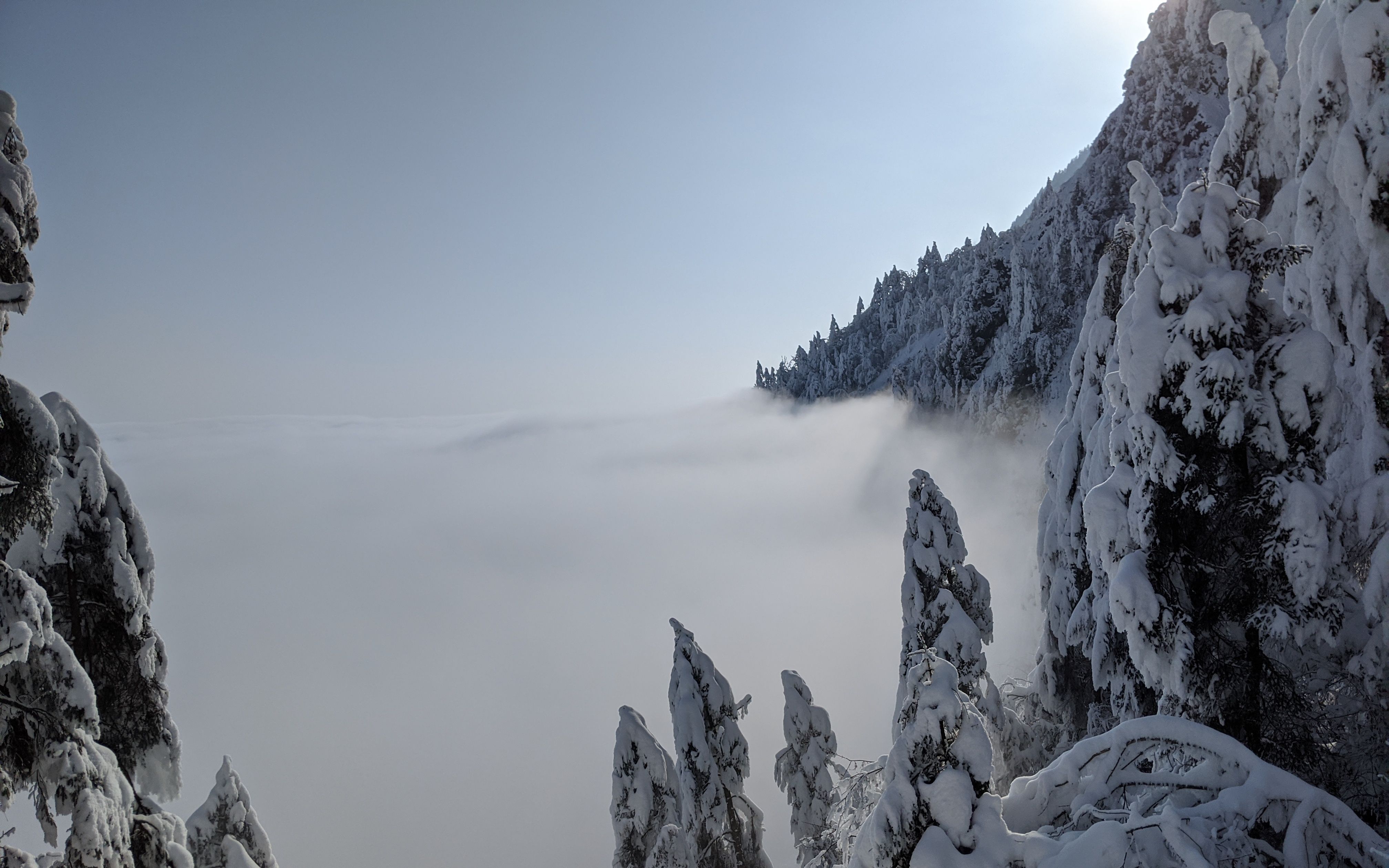 彭州九峰山雪景图片