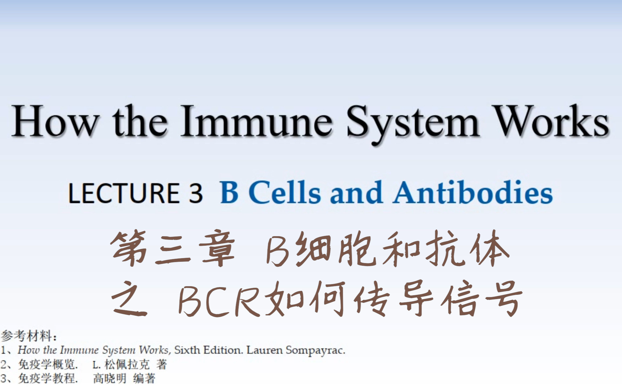 第三章 B细胞和抗体 (2)B细胞受体BCR如何传导信号【How the Immune System Works (英)/ 免疫学概览(中)】哔哩哔哩bilibili