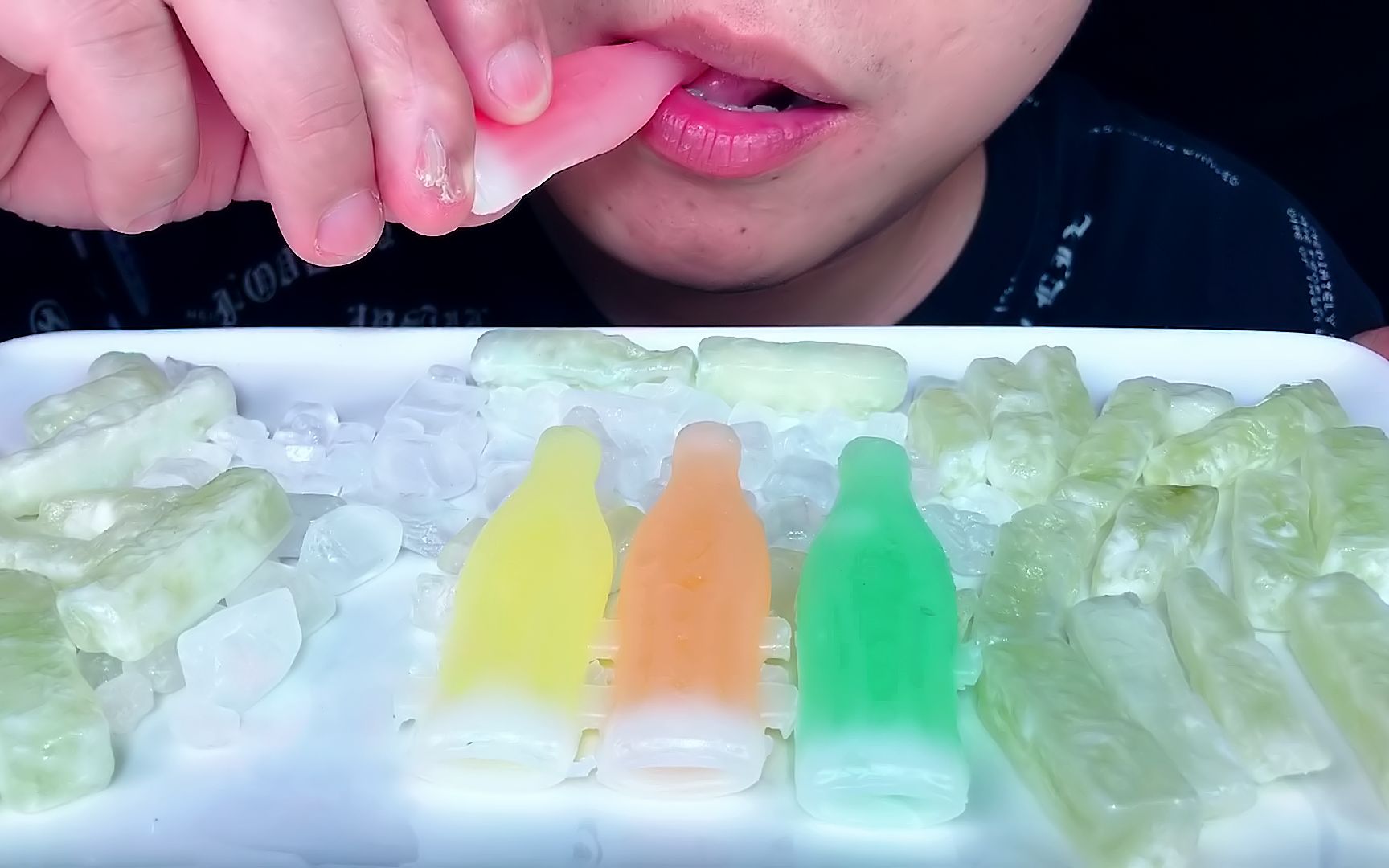 吃网红零食,蜡瓶糖,冬瓜糖,冰糖,听不一样的咀嚼音!