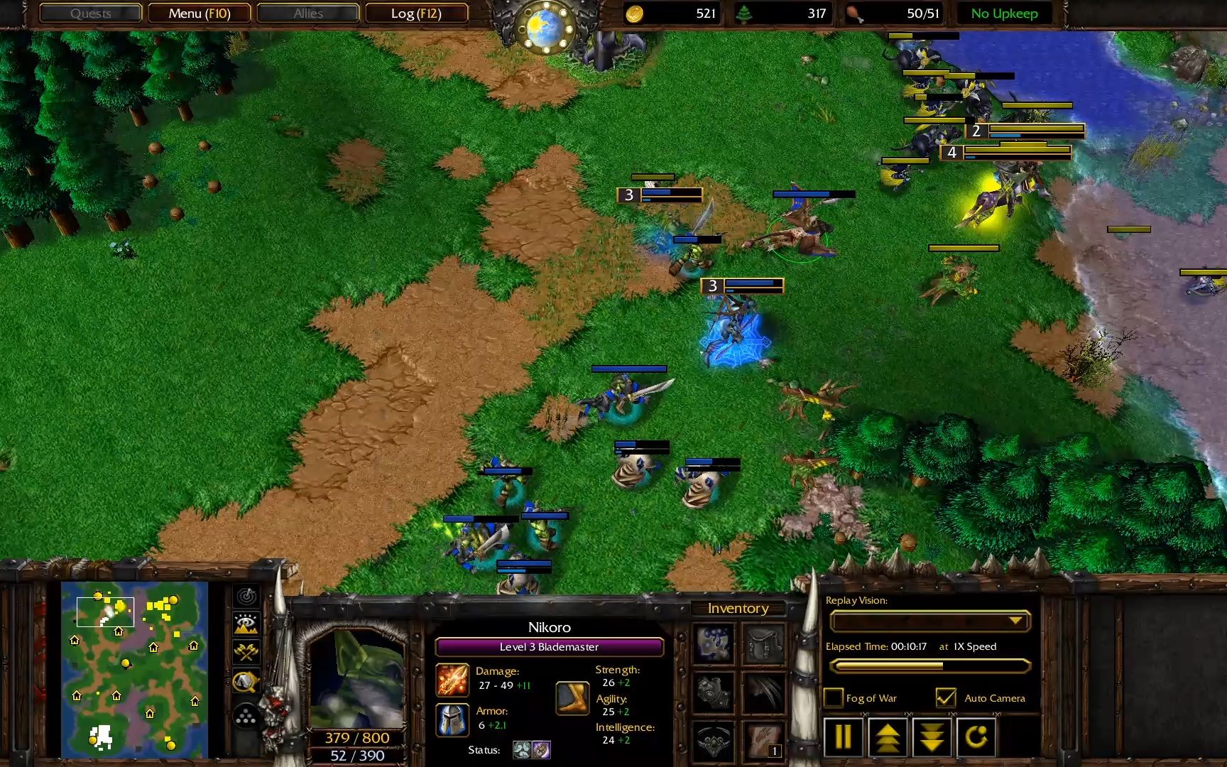 魔兽争霸3w3championsfinals20224915sui夜精灵vsoin兽人地图