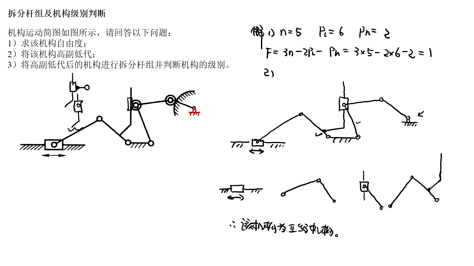 基本杆组图图片