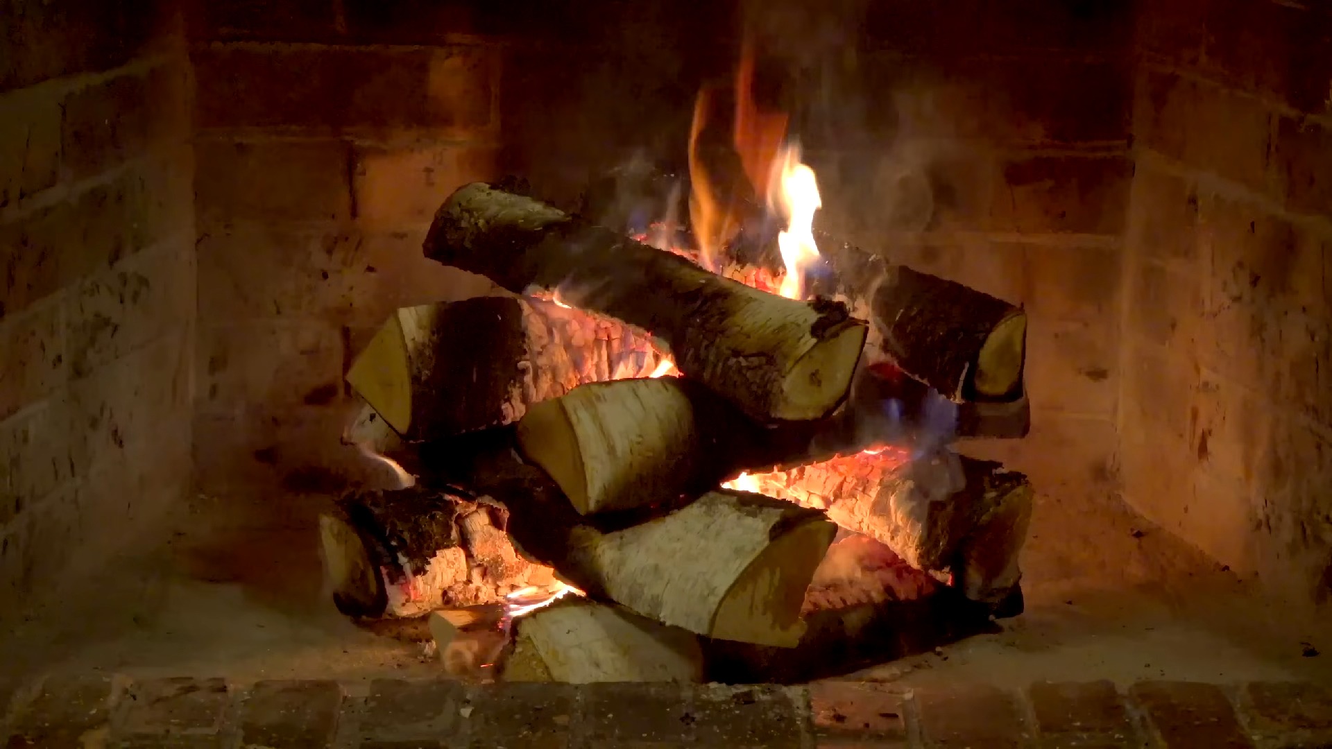 壁炉 3小时实景 无循环 白噪音 炉火 营火 篝火 燃烧