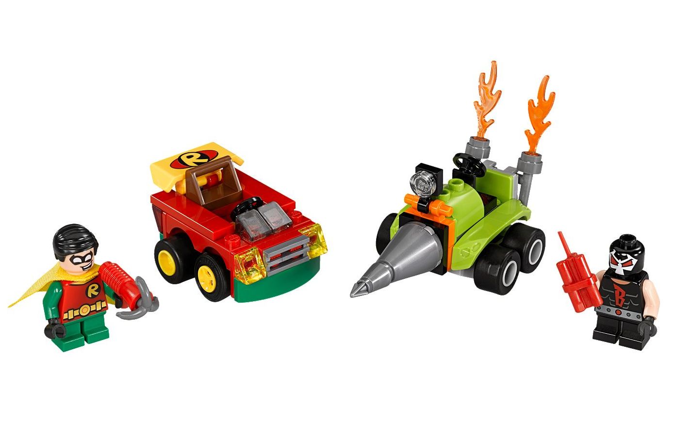 乐高 lego 76062 超级英雄 迷你战车 碰碰车 罗宾vs班恩 2016速拼评测