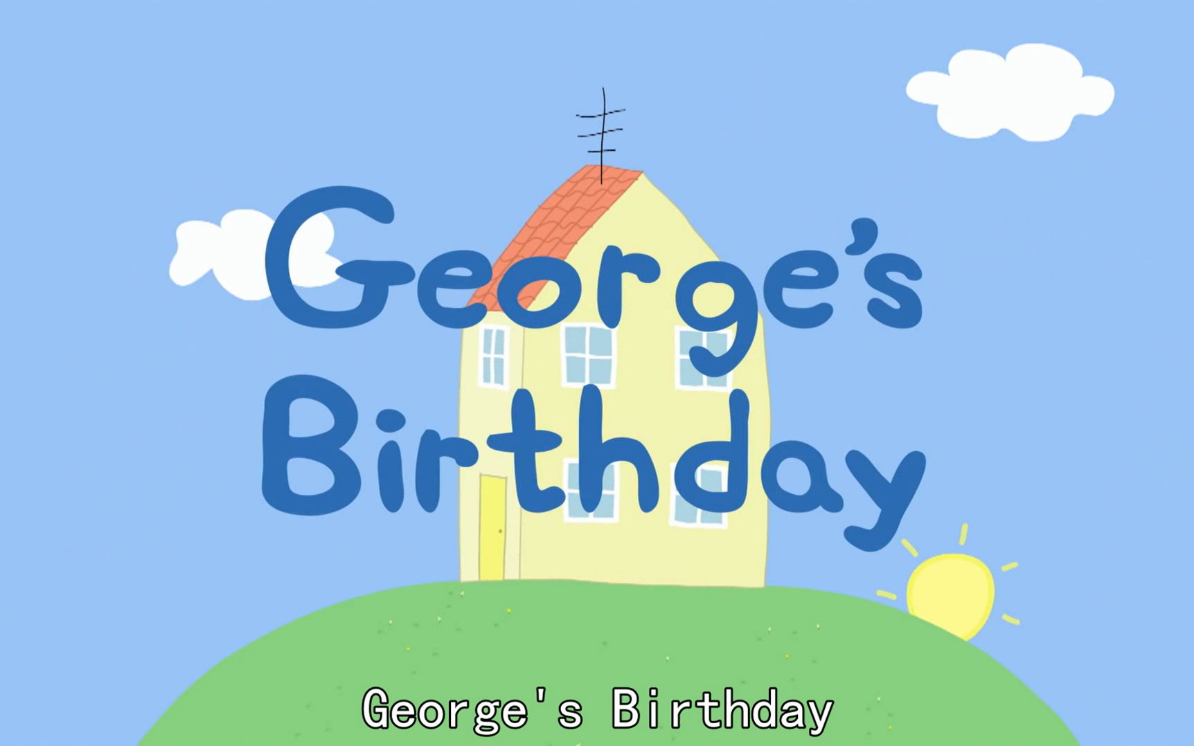 [图]（小猪佩奇）George's Birthday【英文字幕】