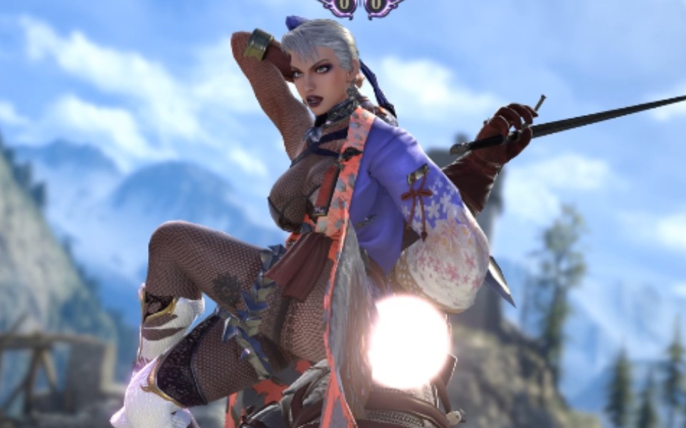 灵魂能力6刀魂6蕾丝雪华装艾薇vs赏金猎人杰洛特