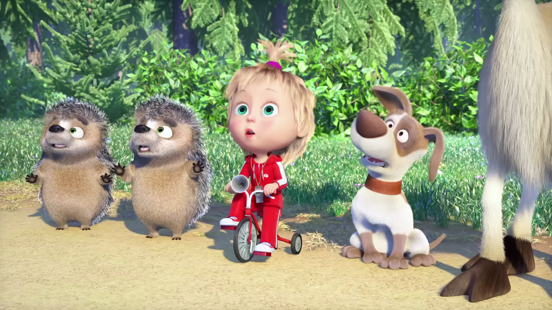 [图]Masha and the Bear 2023 ⚽ Kick, pass and run 🥅🏅 Best episodes cartoon collecti