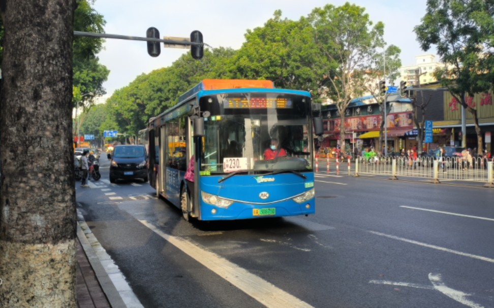 744)广州公交230路安凯三门hff6124g03ev31运行实录(拍摄区间:新滘