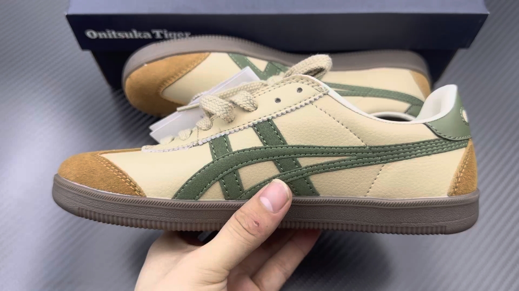 亚瑟士 onitsuka tiger 鬼冢虎 德训鞋 粽绿