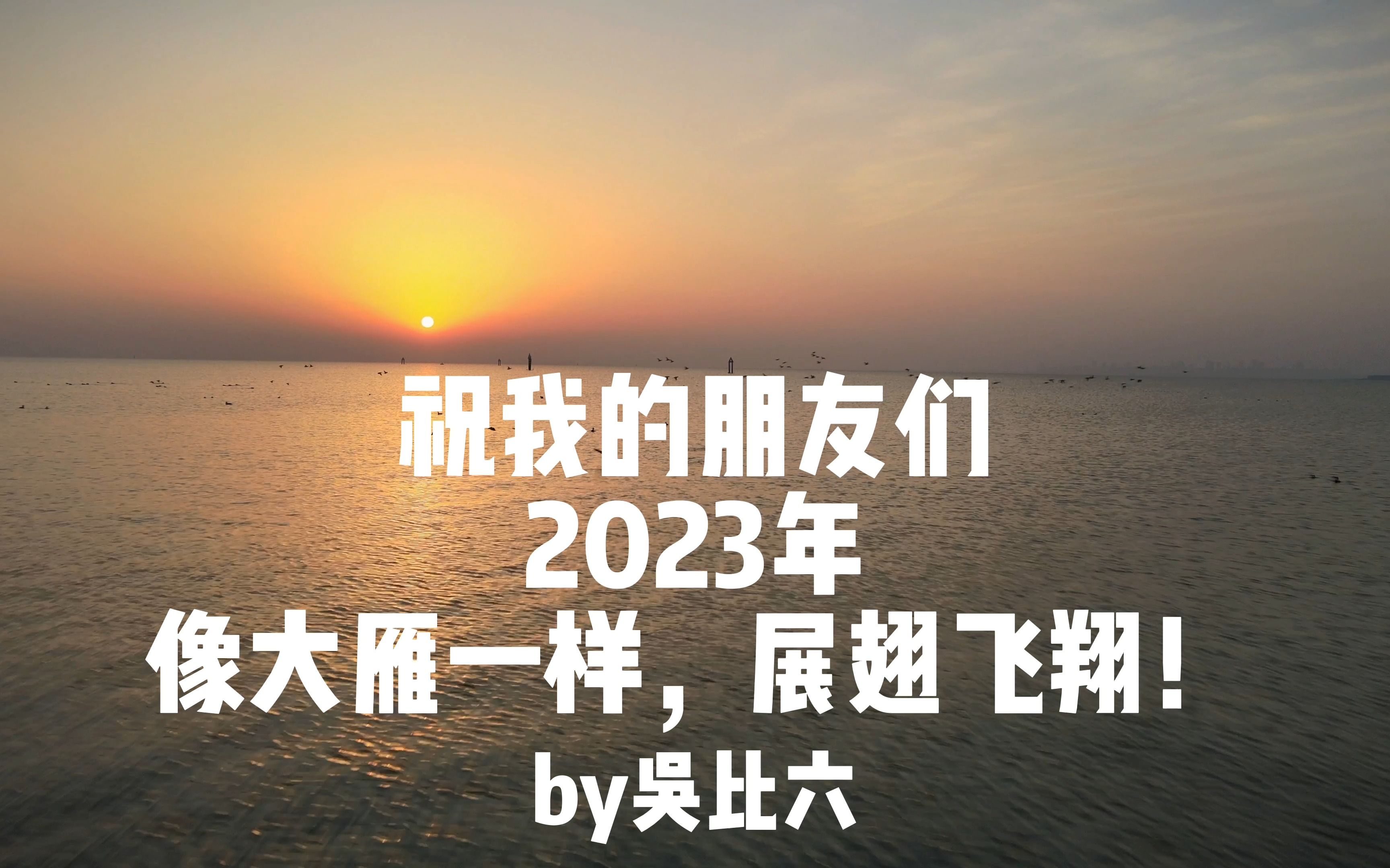 [图]祝我的朋友们，2023年，像大雁一样，展翅飞翔！