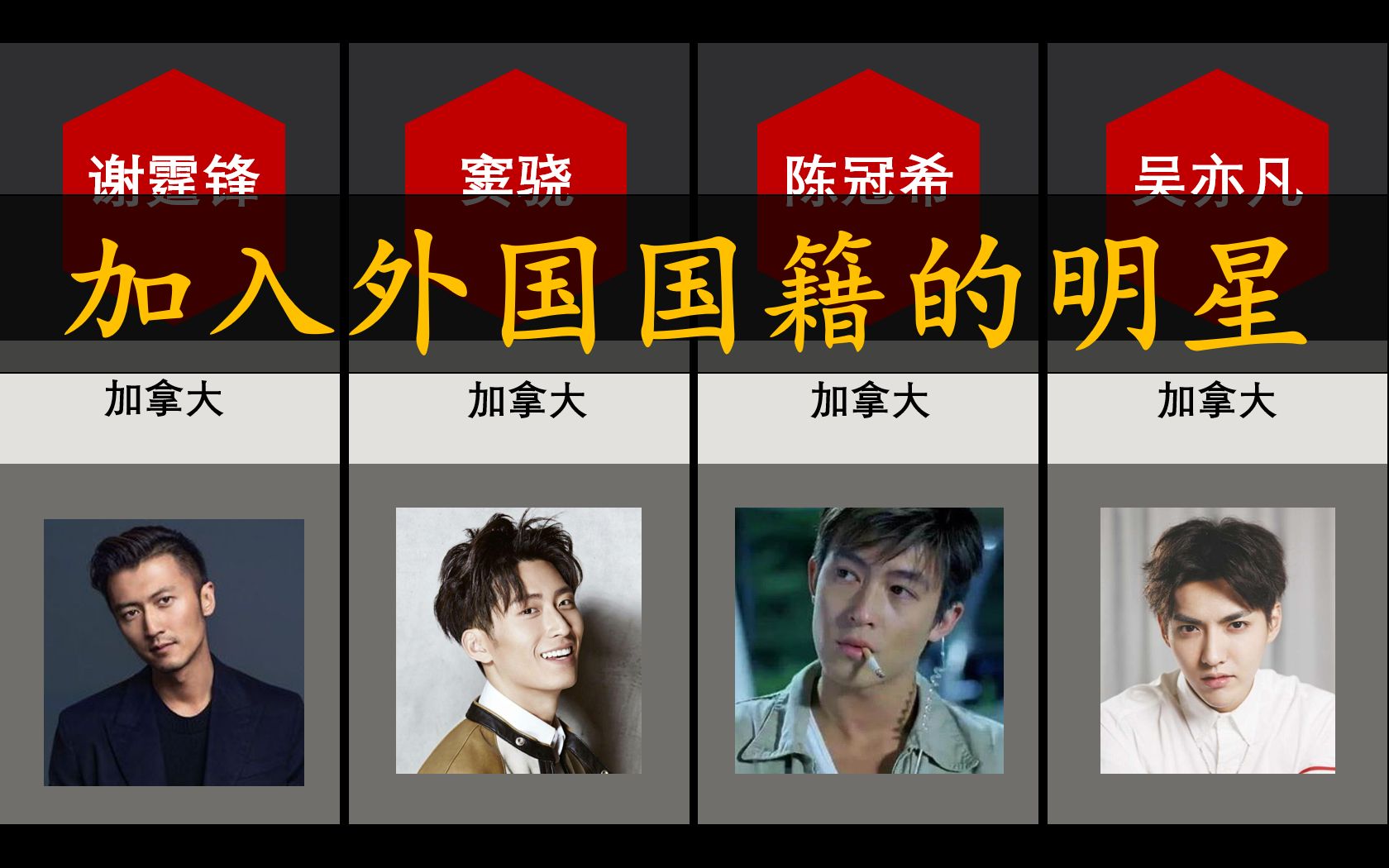 加入外国国籍的明星 你都认识几个?