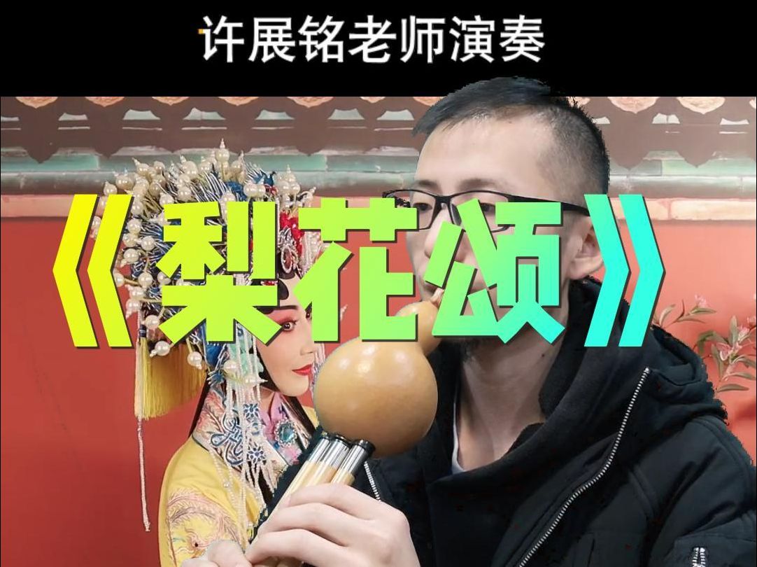 《梨花颂》京剧…梨花开,春带雨…动态简谱示范,梨花颂葫芦丝教学