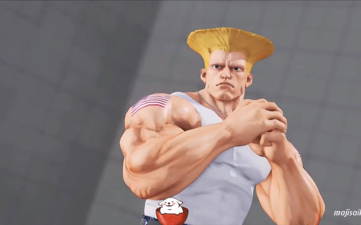 街霸5:纳什教会了古烈手刀,结果却完全发不过古烈,真心尴尬_哔哩哔哩