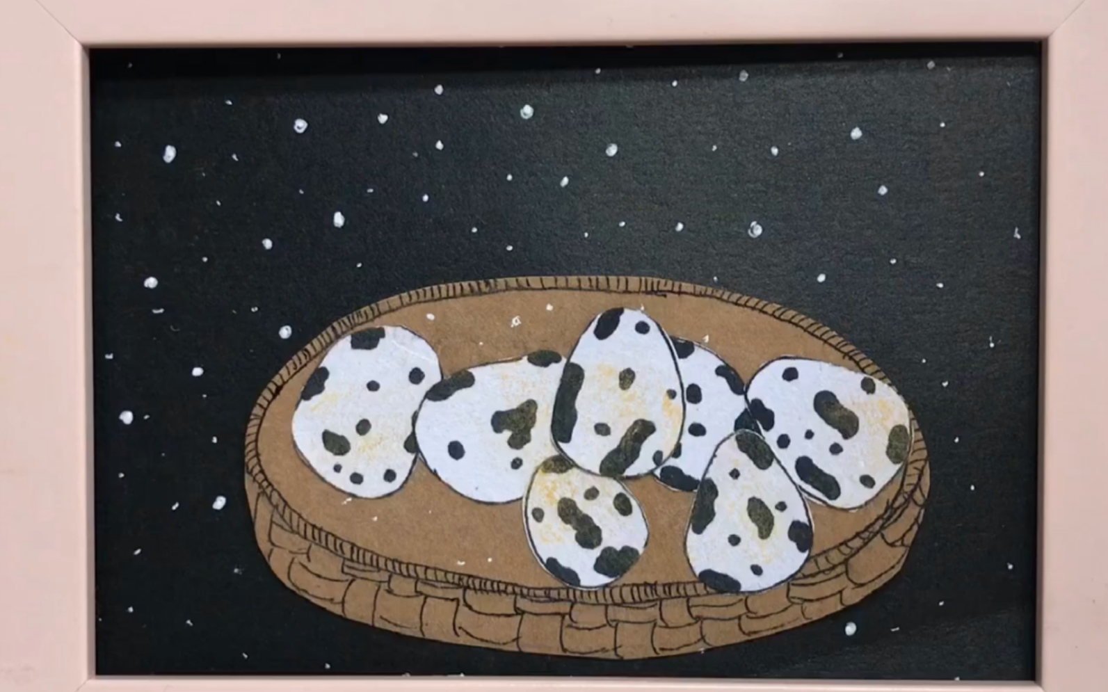 儿童亲子美术《鹌鹑蛋》在家学画画吧