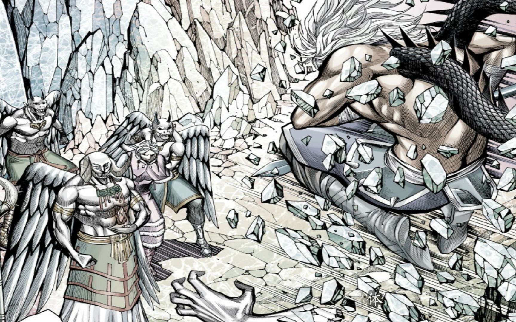 武庚纪之黑龙传48:白龙遭受盘古重创,愤怒的黑龙眼中充满杀意直接迎向