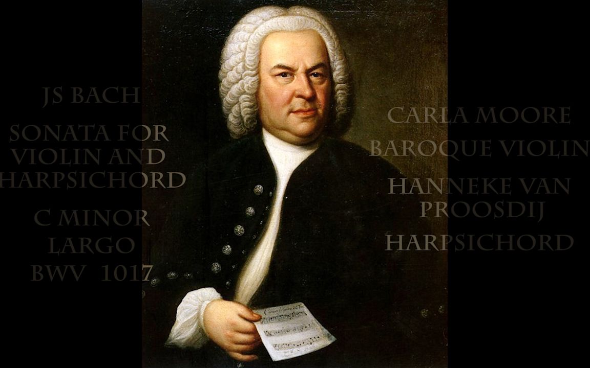 【巴赫作品】c小调小提琴与羽管键琴奏鸣曲 广板【音樂之語voices of