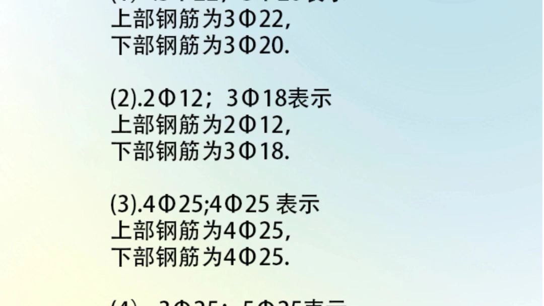 梁上主筋和梁下部筋的表示哔哩哔哩bilibili