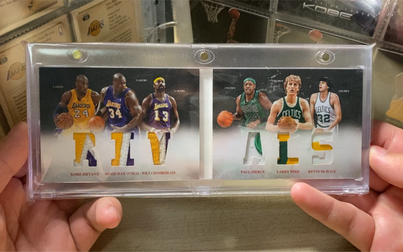 panini preferred 科比 奥尼尔 张伯伦 皮尔斯 伯德 麦克海尔球衣卡