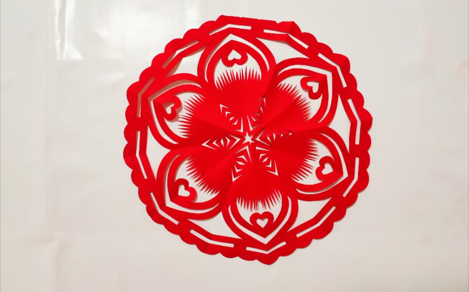 中国红窗花剪纸太美了