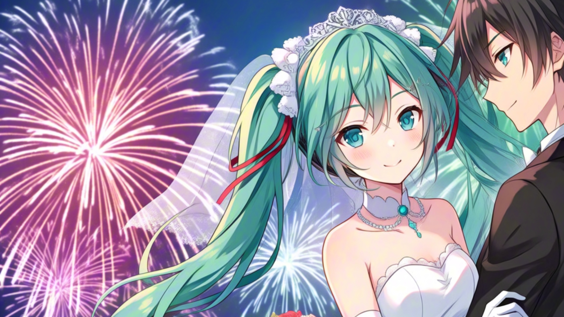 初音花嫁高清壁纸图片