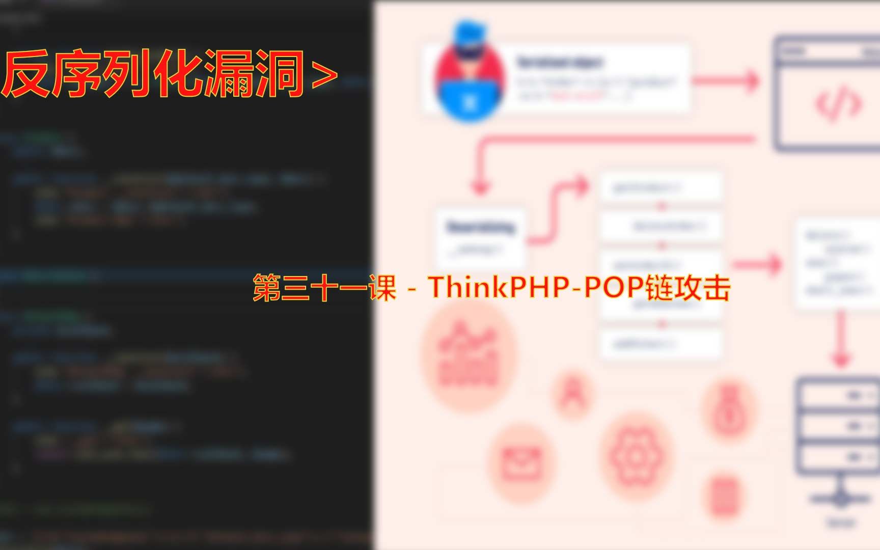 第三十一课  ThinkPHPPOP链攻击哔哩哔哩bilibili