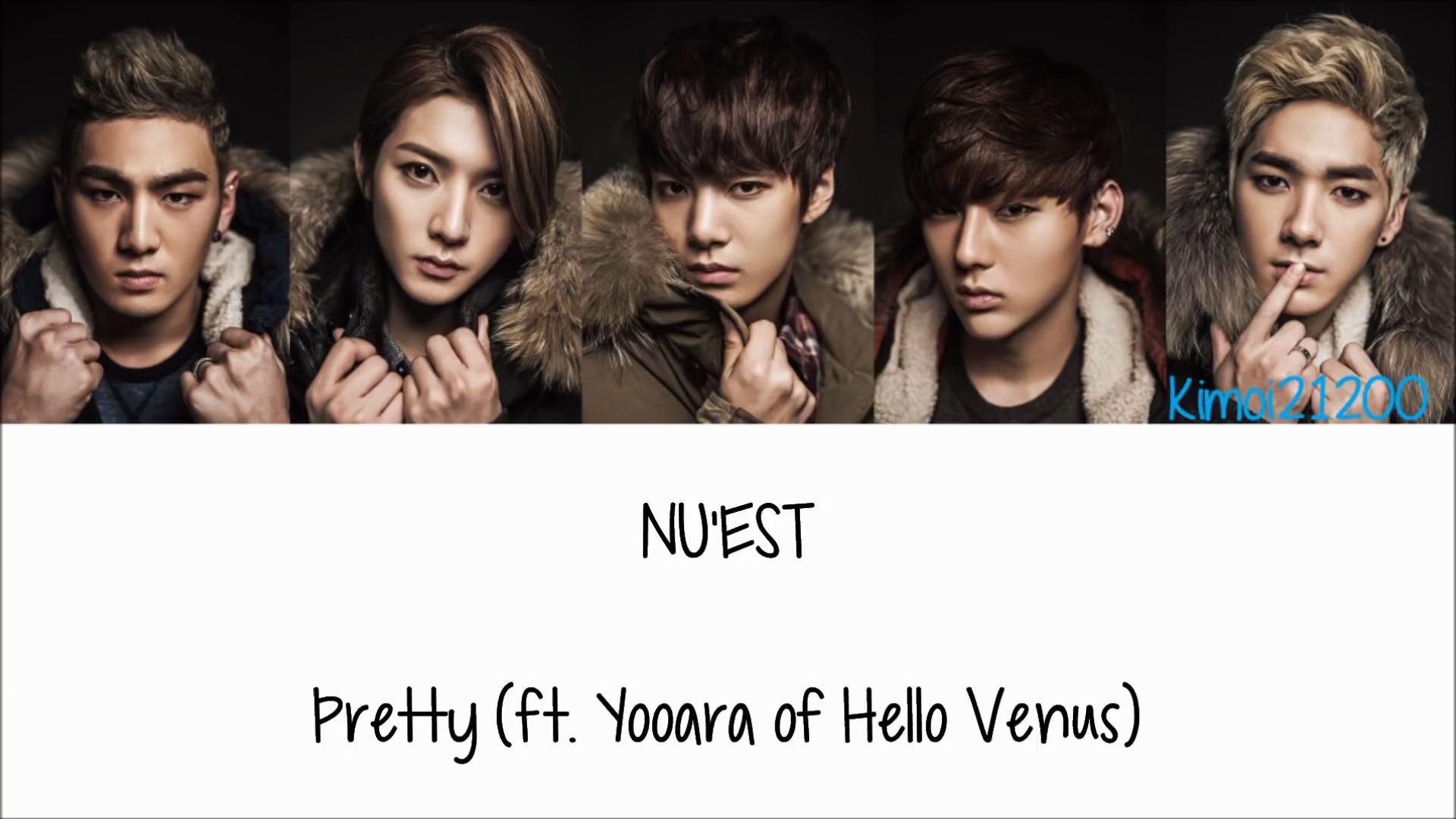 【nuest】专辑收录曲歌词分配color coded合集 终于可以知道是谁的