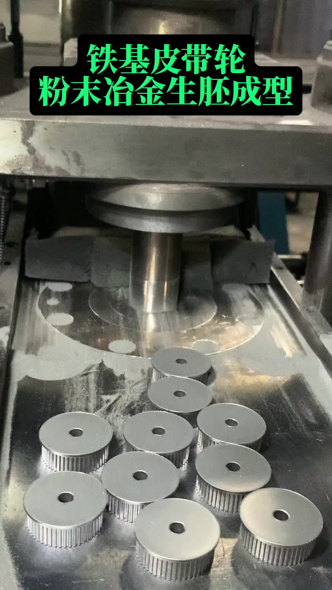 铁基皮带轮粉末冶金生胚成型