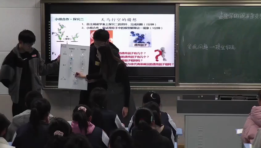 [图]人教版 高中生物 必修二  1.1孟德尔的豌豆杂交实验(一）（武-山）省级 公开课（含课件教案逐字稿）