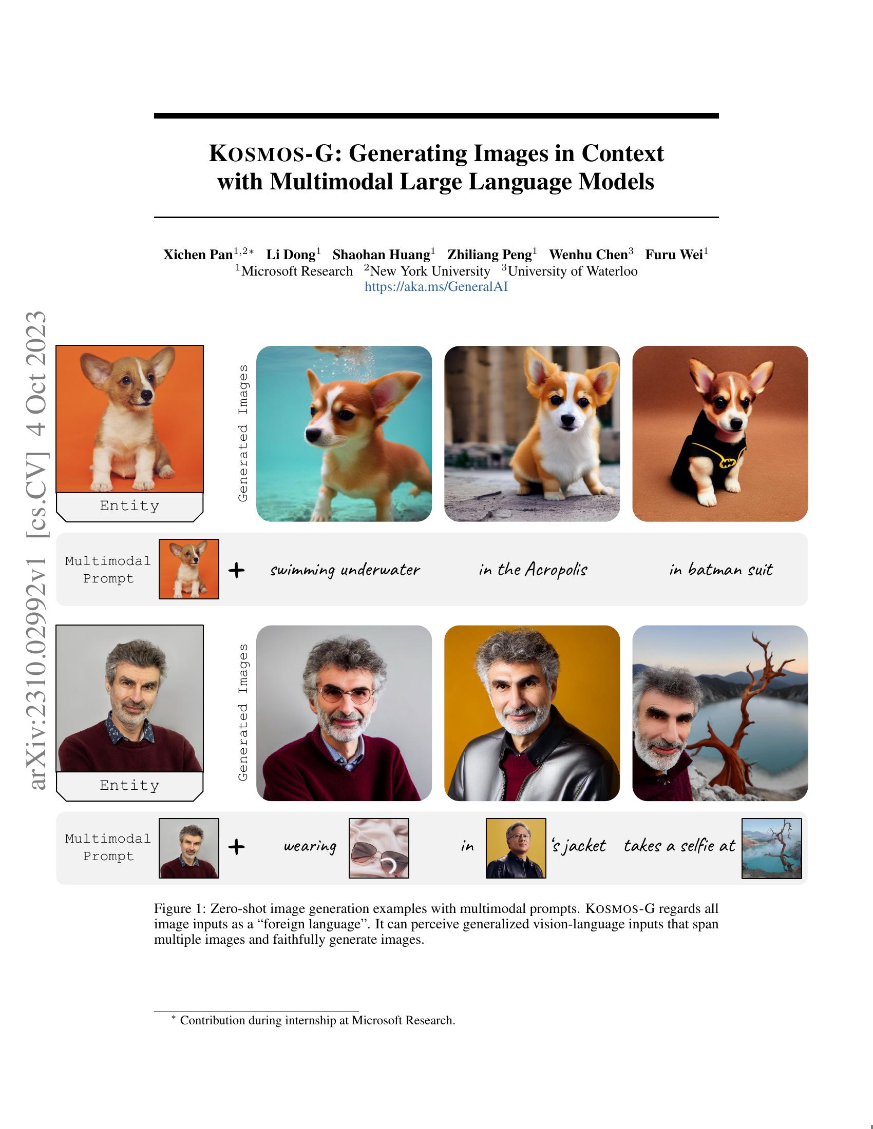 KosmosG: Generating Images in Context with Multimodal Large Language Models哔哩哔哩bilibili