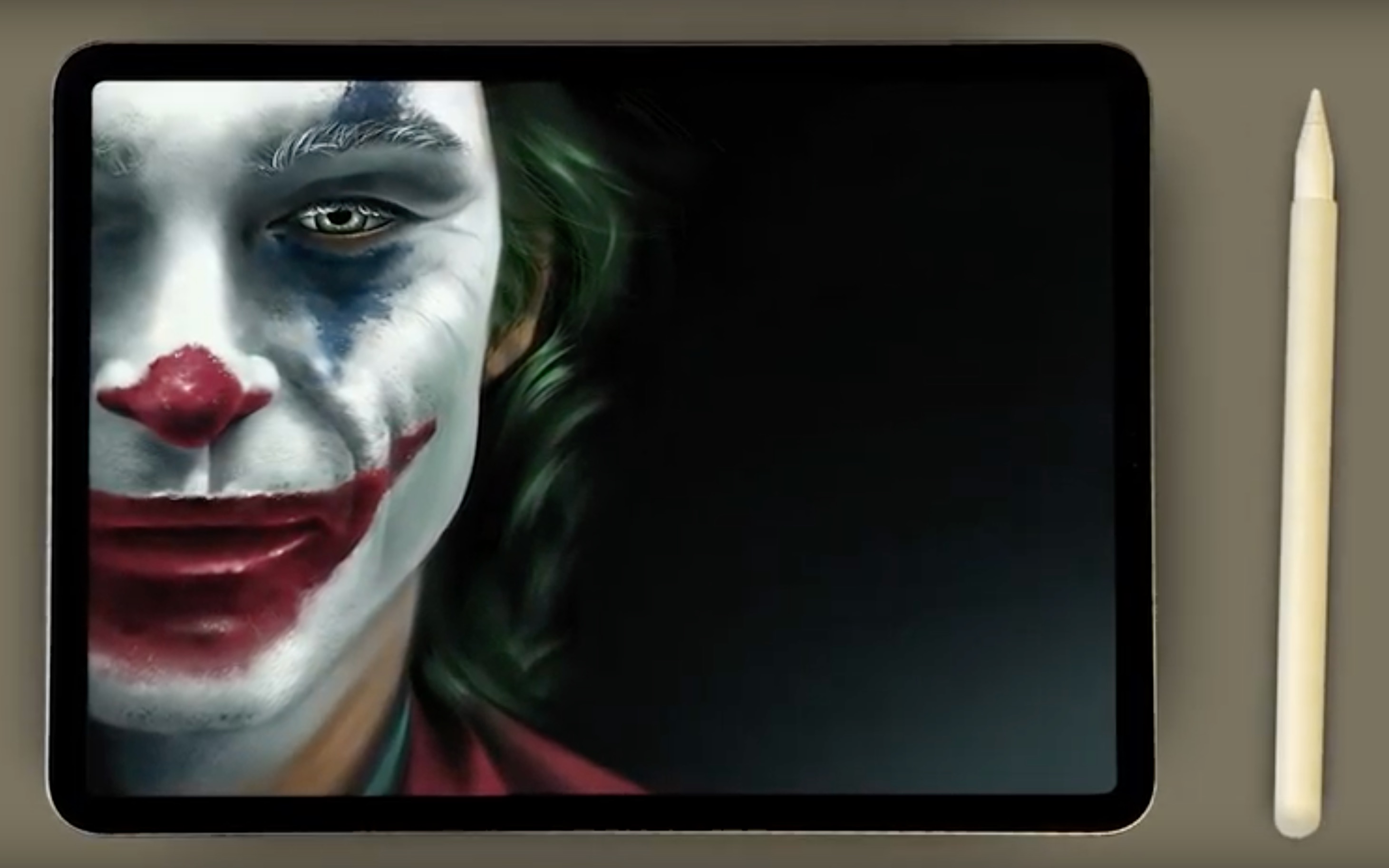 ahongpaperlog一声大神真的不为过jokerdrawingprocreate