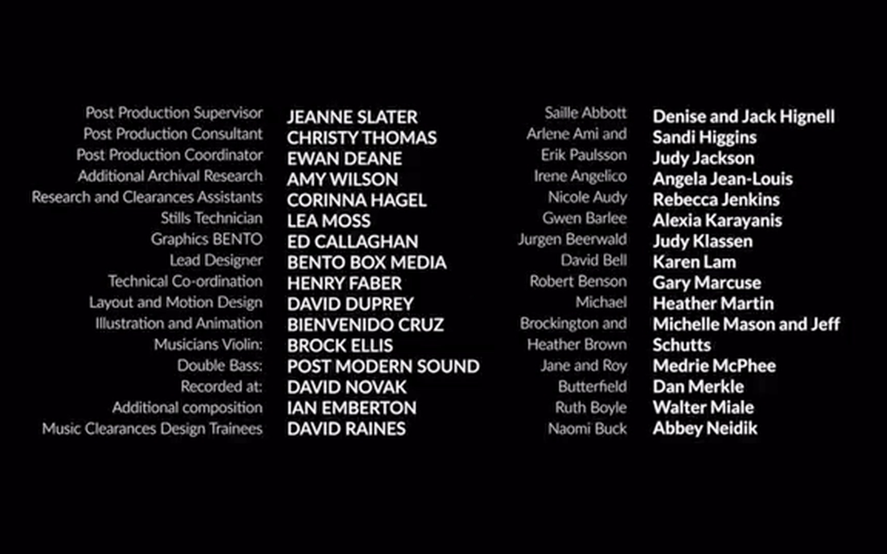 davinci resolve达芬奇模板-电影电视剧结尾字幕视频短视频结尾人员