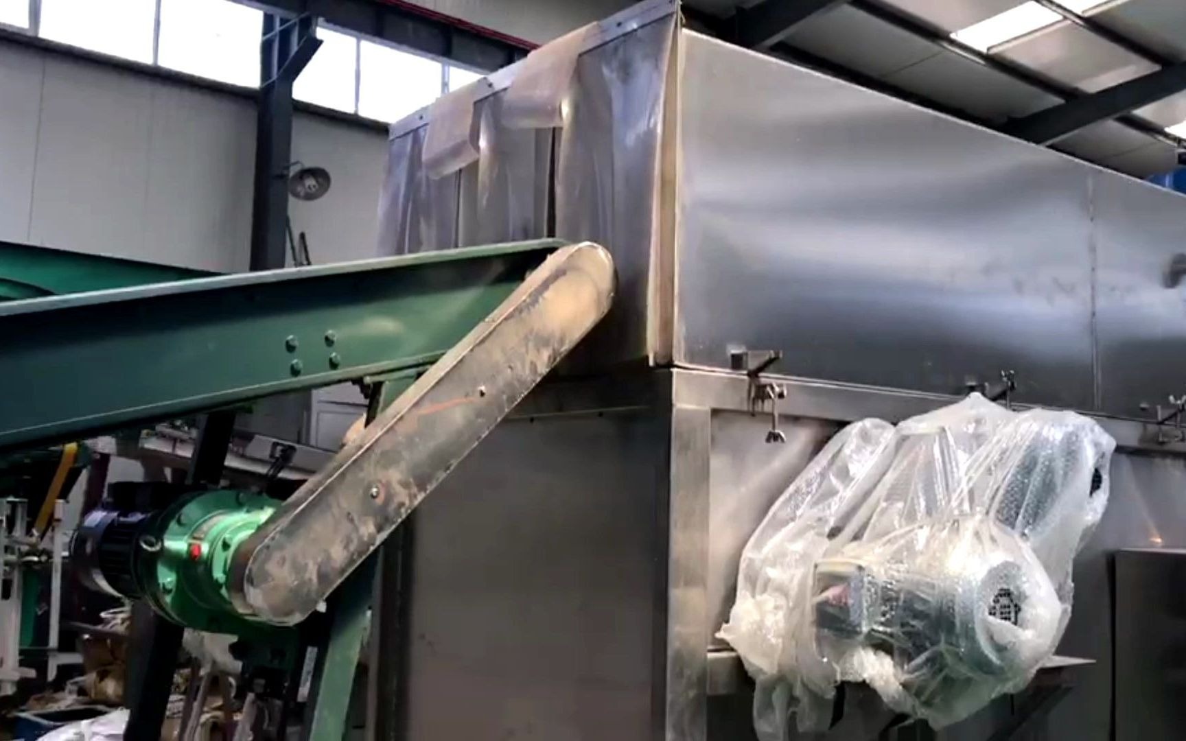 化工原料自动破包机小袋拆包机实拍视频