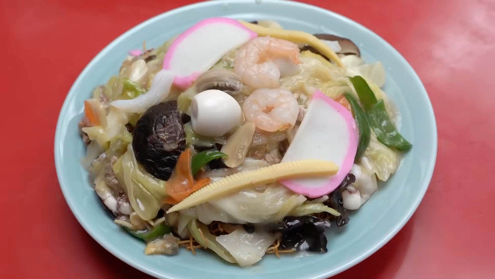 《孤独的美食家》取景地，长崎皿乌冬、长崎什锦海鲜面（长崎ちゃんぽん），地点东京涩谷。