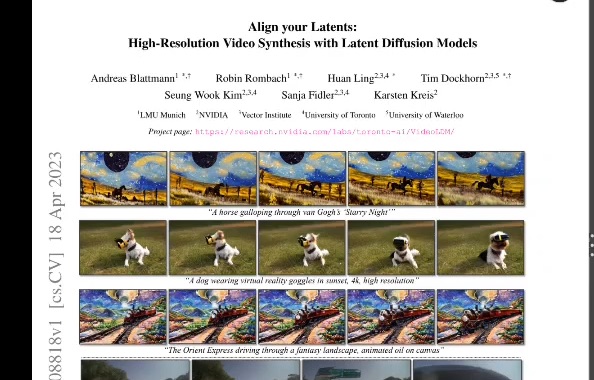 Align your Latents  HighResolution Video Synthesis Explanation [0vJQYPYD8]哔哩哔哩bilibili