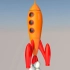 【C4D教程】用C4D软件制作一个卡通发射升空的小火箭视频教程讲解