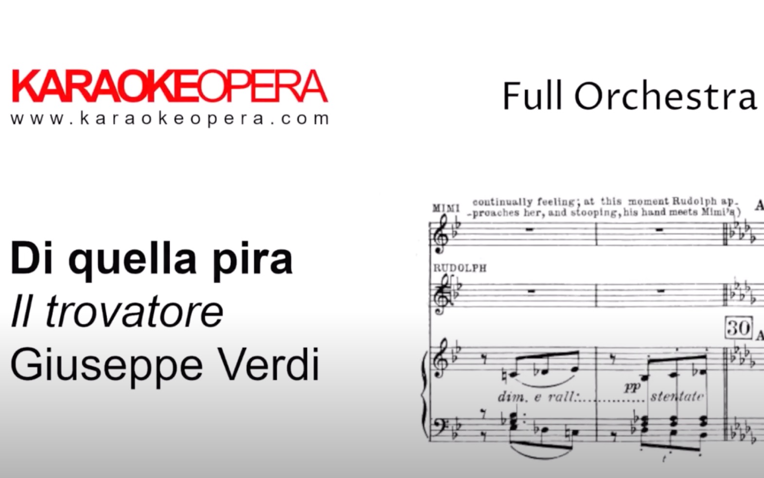 [图]Di Quella Pira柴堆上燃起火焰-Il Trovatore-Verdi-乐队