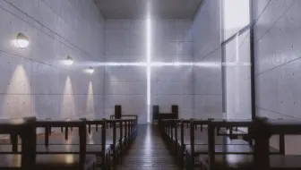光之教堂模型 enscape对比blender（初学中）
