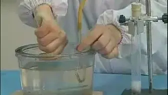氢气的实验室制法化学性质（验纯、可燃性、爆炸实验） 物理性质（吹肥皂泡）_标清