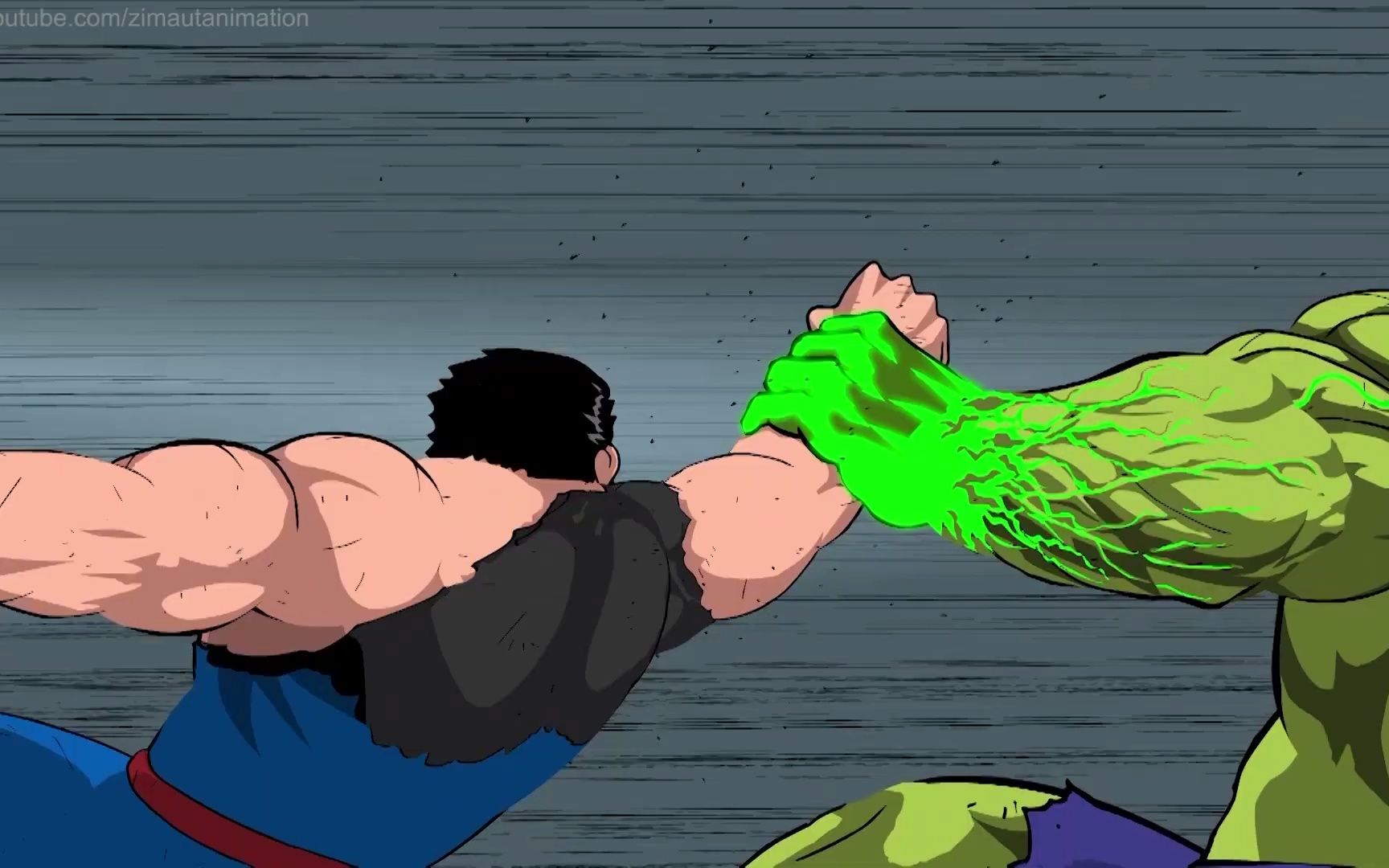 [图]【超人大战绿巨人2】Superman Vs Hulk Animation (Part2) -Taming The Beast II