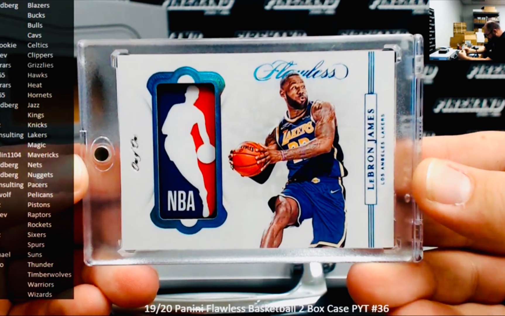 【DubNation】拆卡视频搬运330: 201920 Panini Flawless 手提箱系列#44 LBJ!Logoman!哔哩哔哩bilibili