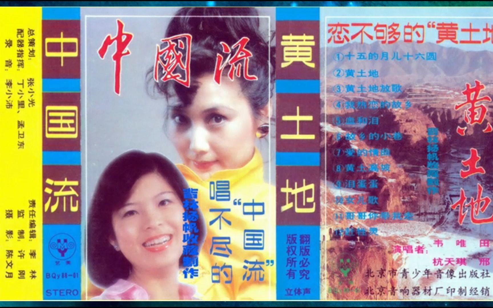 [图]1988年《唱不尽的中国流.恋不够的黄土地》韦唯.田震.杭天琪.邢林.十五的月儿十六圆.黄土地.赶牲灵.我热恋的故乡.血和泪.故乡的小巷.爱的情曲.黄土高坡