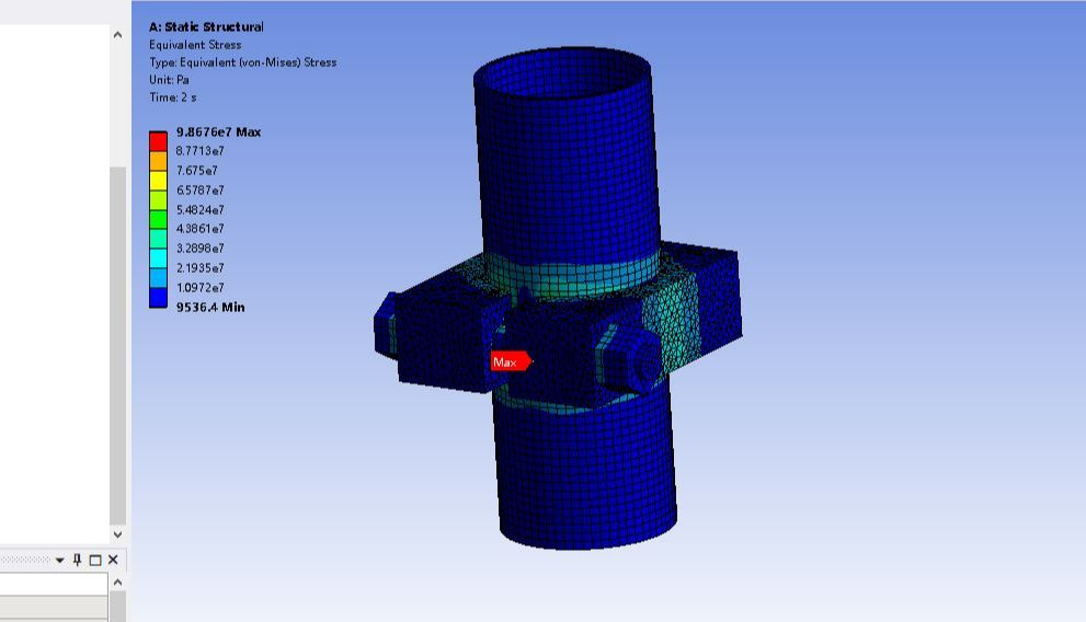 Ansys Workbench 管道螺栓预紧力分析哔哩哔哩bilibili