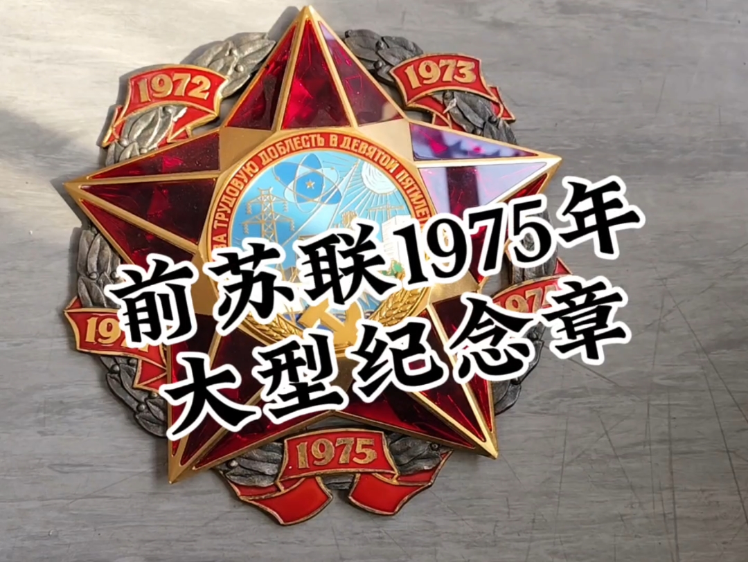 1975年版前苏联红星大型纪念章 5年计划的