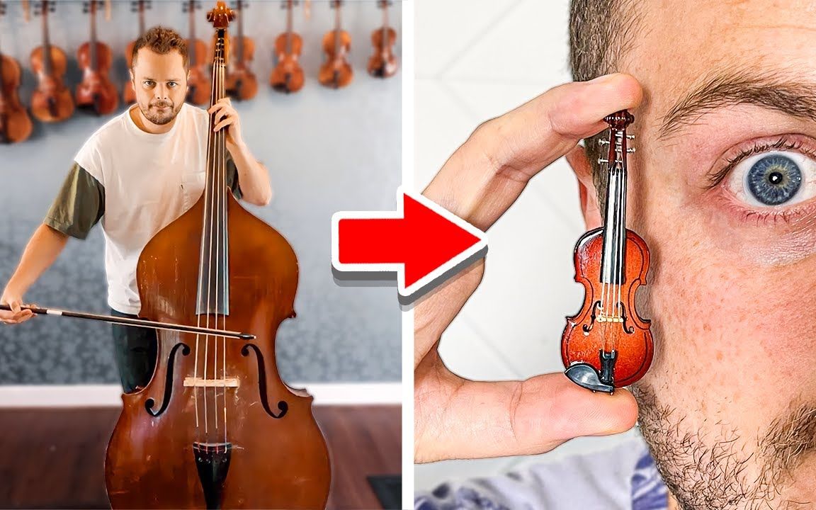 [图]我 从 大 拉 到 小 - World's Smallest Violin（世上最小的小提琴）小提琴版