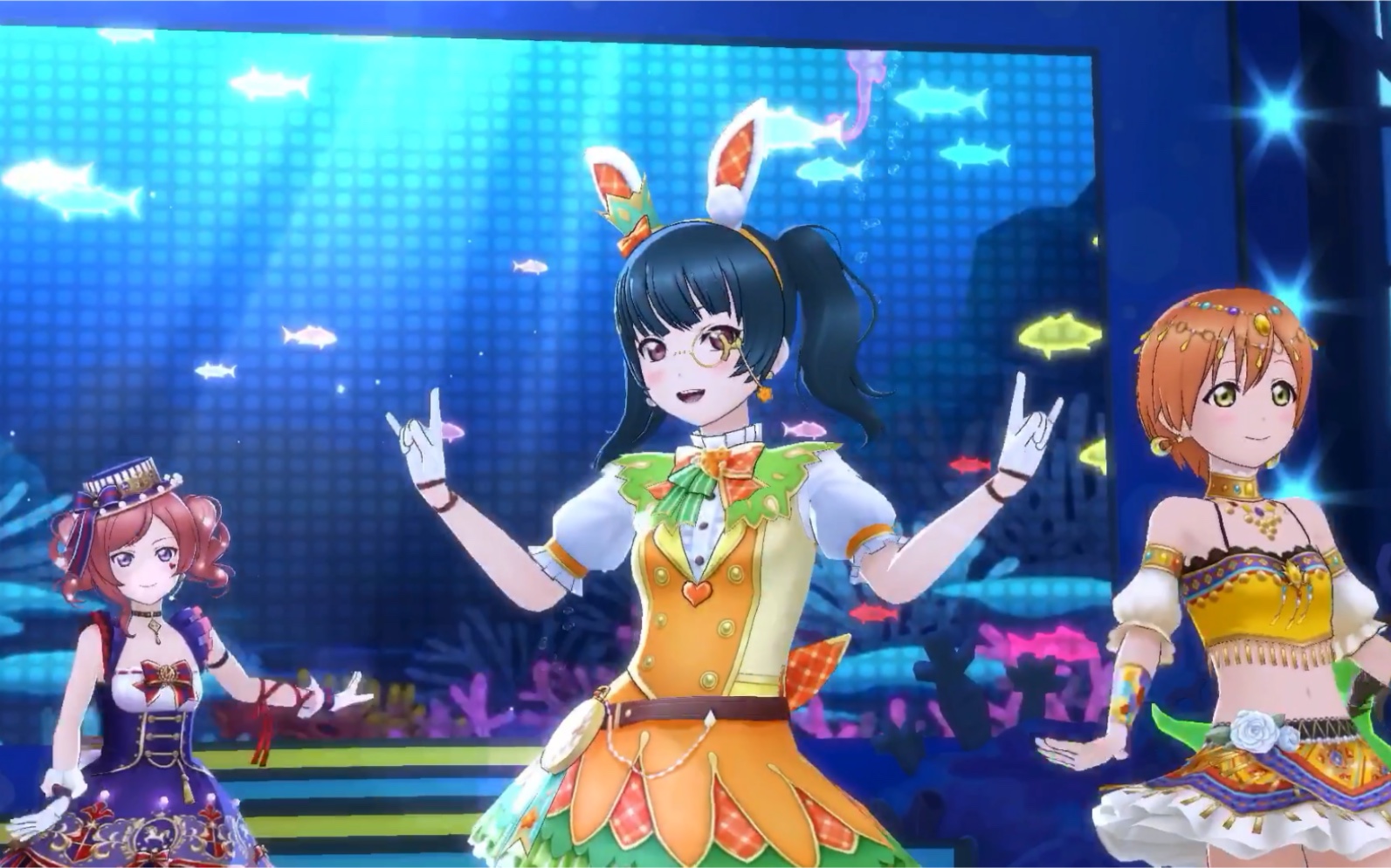 恋爱水族馆 μs aqours 虹ヶ坂 一年级ver.