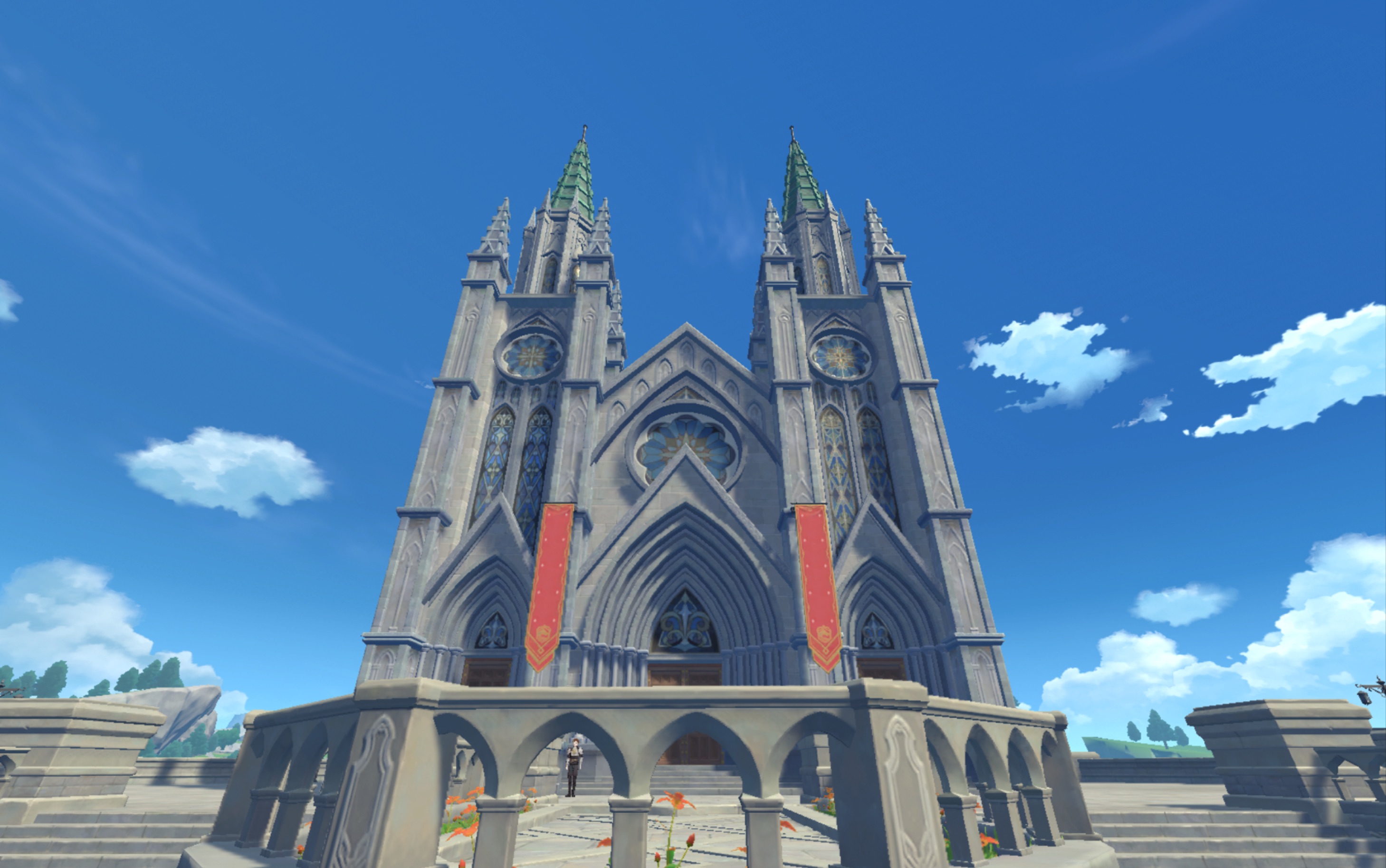 在战争服里爆肝两个月复原蒙德西风教堂(两千播放公布坐标)